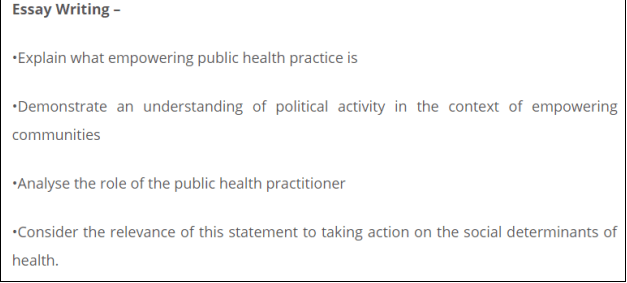 PBHL20001 Understanding Public Health Assessment Answers